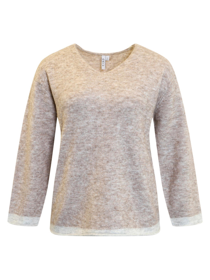 Genser Beige Melange Ciso