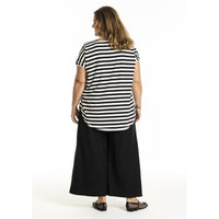 Gitte T-shirt Stripe Black