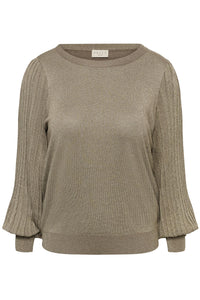 KCregitta Pleat Knit Pullover Morel