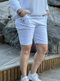 City Shorts Cherry Berry Hvit