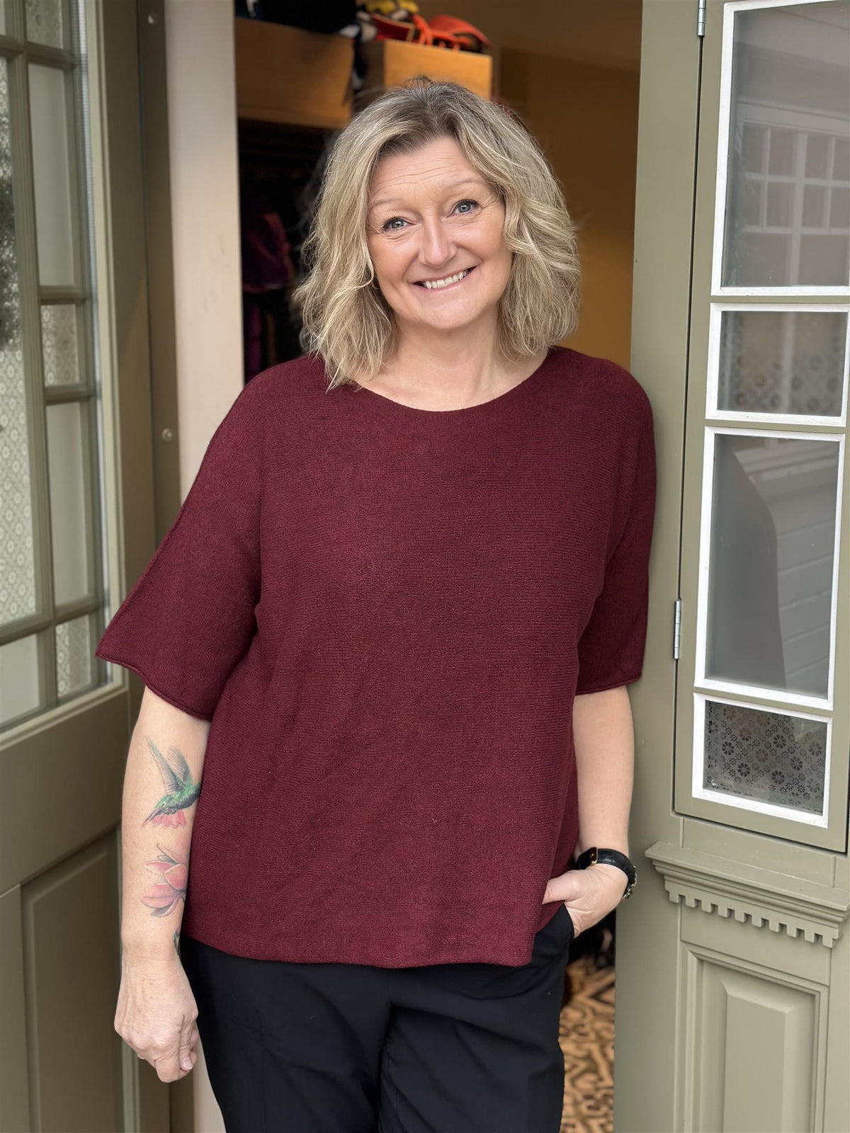 MdcSia Knit, Wine