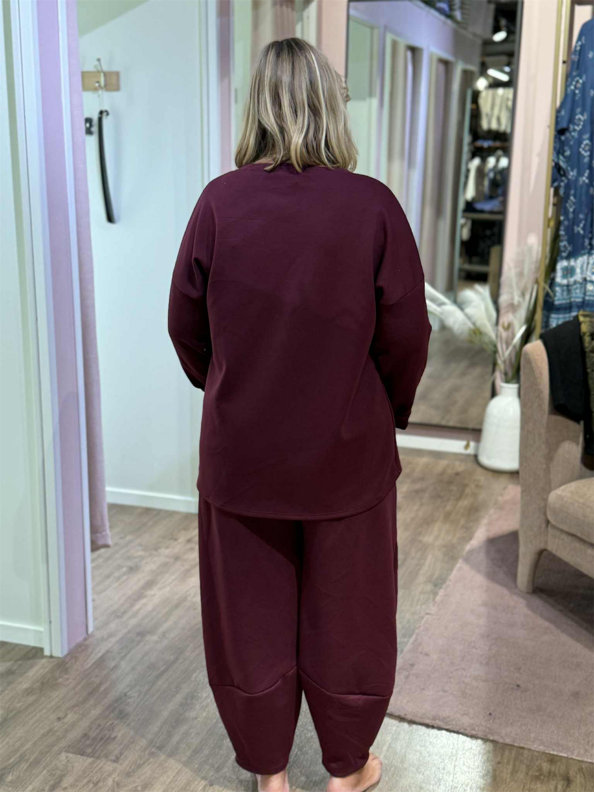 Bukse Selma Bordeaux