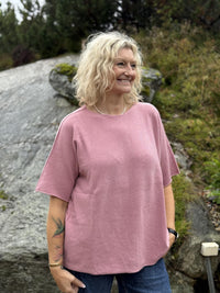 Genser Mona Rund hals Rosa