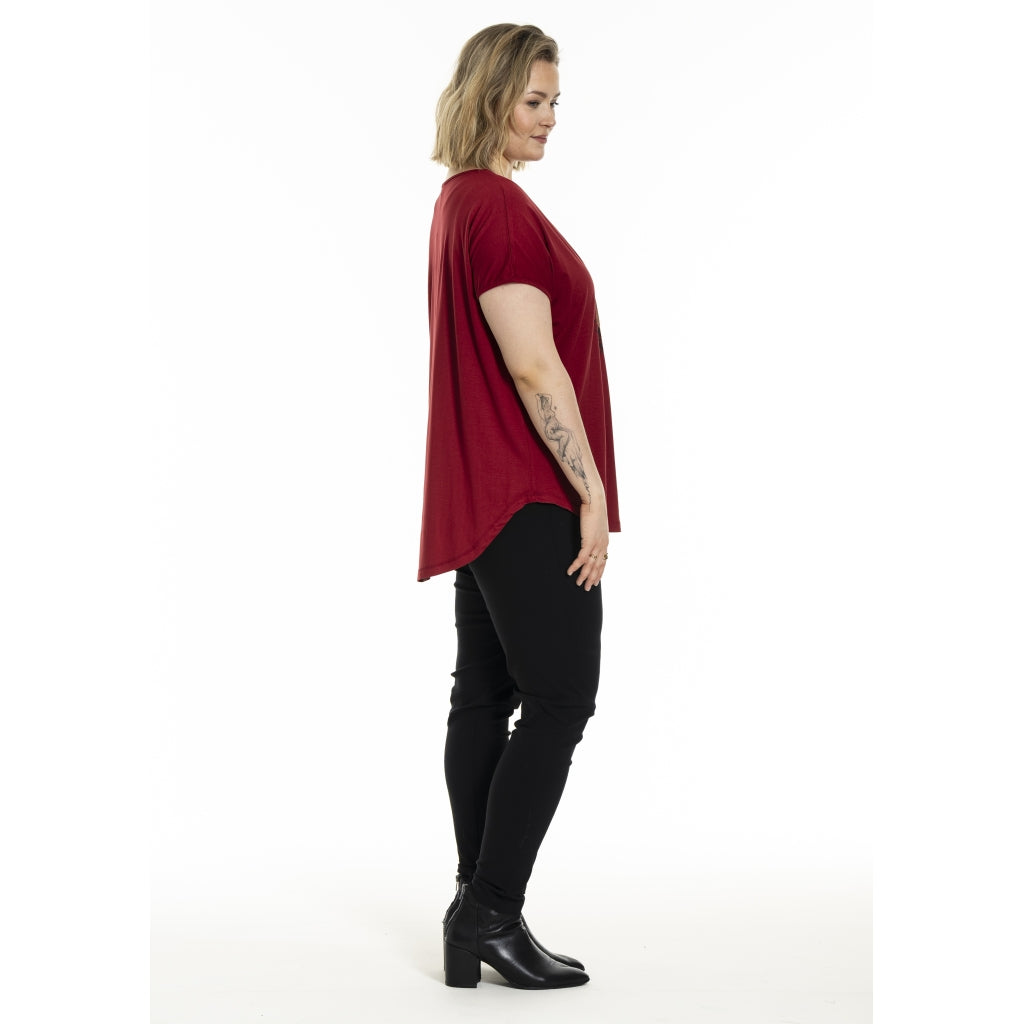 Gitte T-shirt with print Scarlet