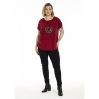 Gitte T-shirt with print Scarlet