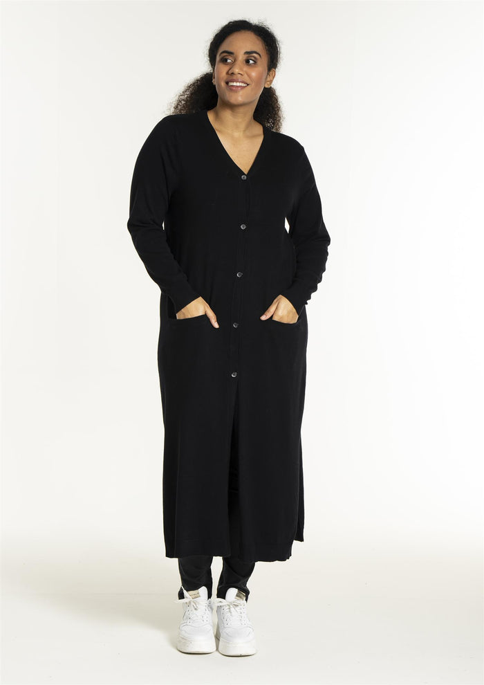 Helsinki Cardigan, FOOTLONG Black