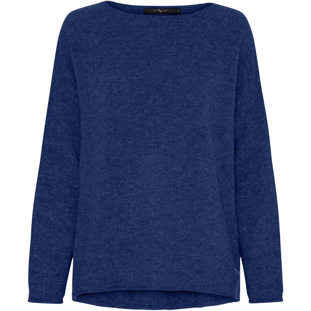 Genser 100% Cashmere, Dark Blue Melange