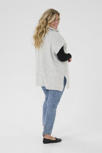 KCmala Knit Poncho Grey M