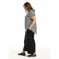 Gitte T-shirt Stripe Black