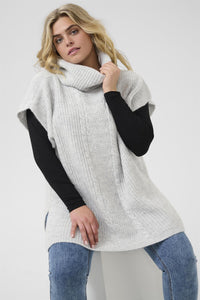 KCmala Knit Poncho Grey M