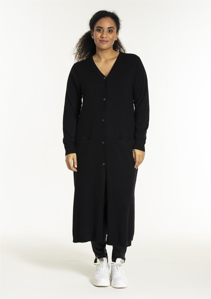 Helsinki Cardigan, FOOTLONG Black