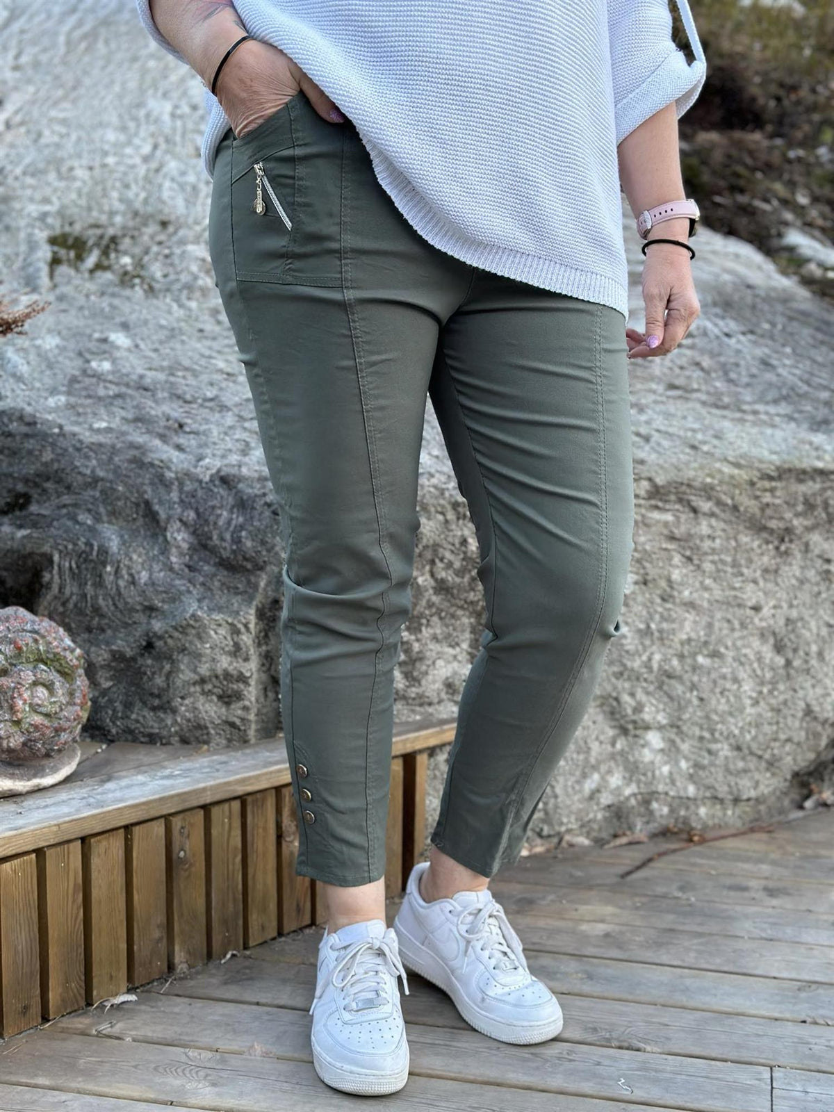 Bukse Cherry Berry Sommer Khaki