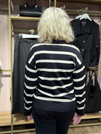 KPHWilma Polo Sweat Black/Meteorite Stripe