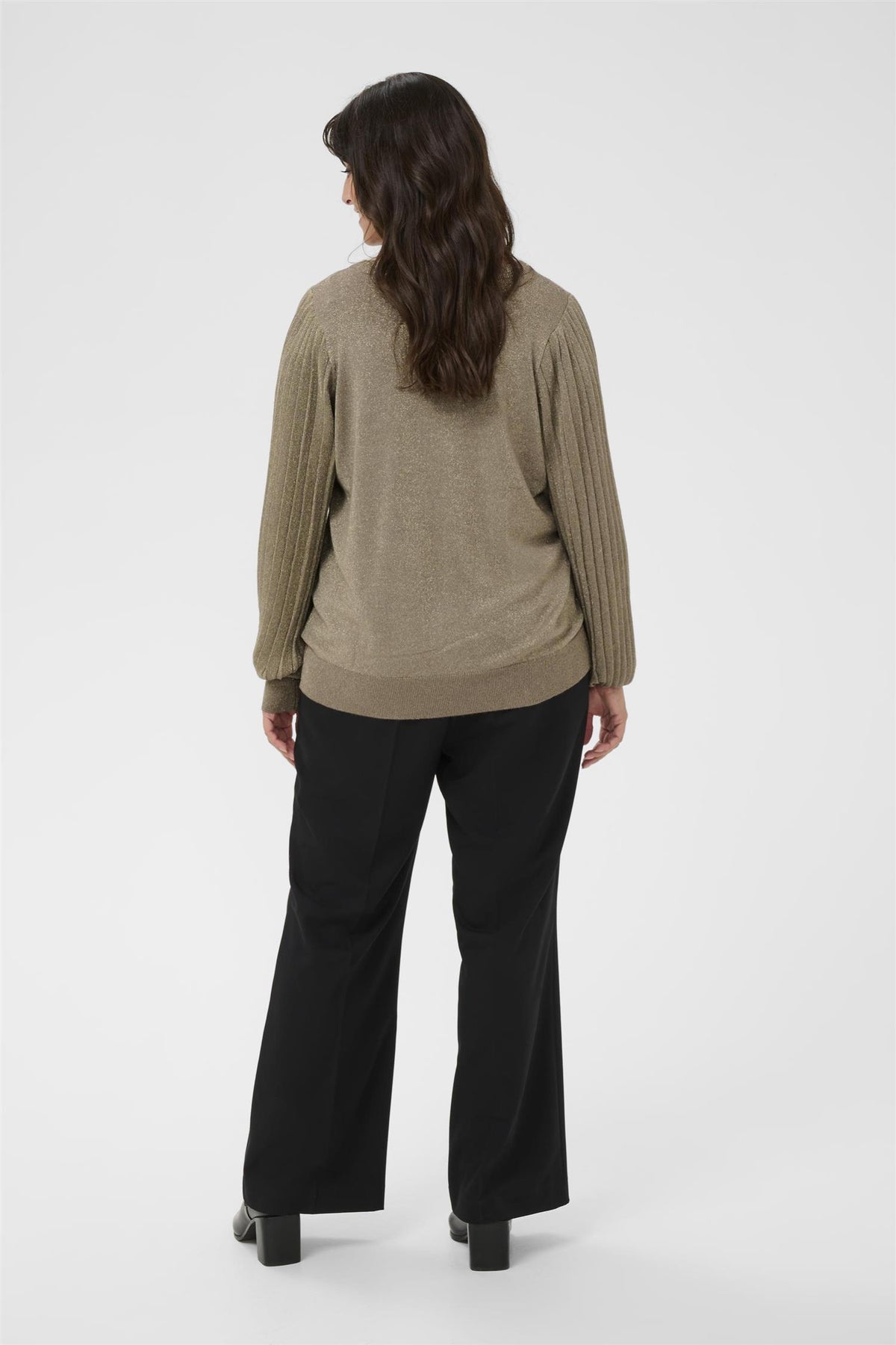 KCregitta Pleat Knit Pullover Morel