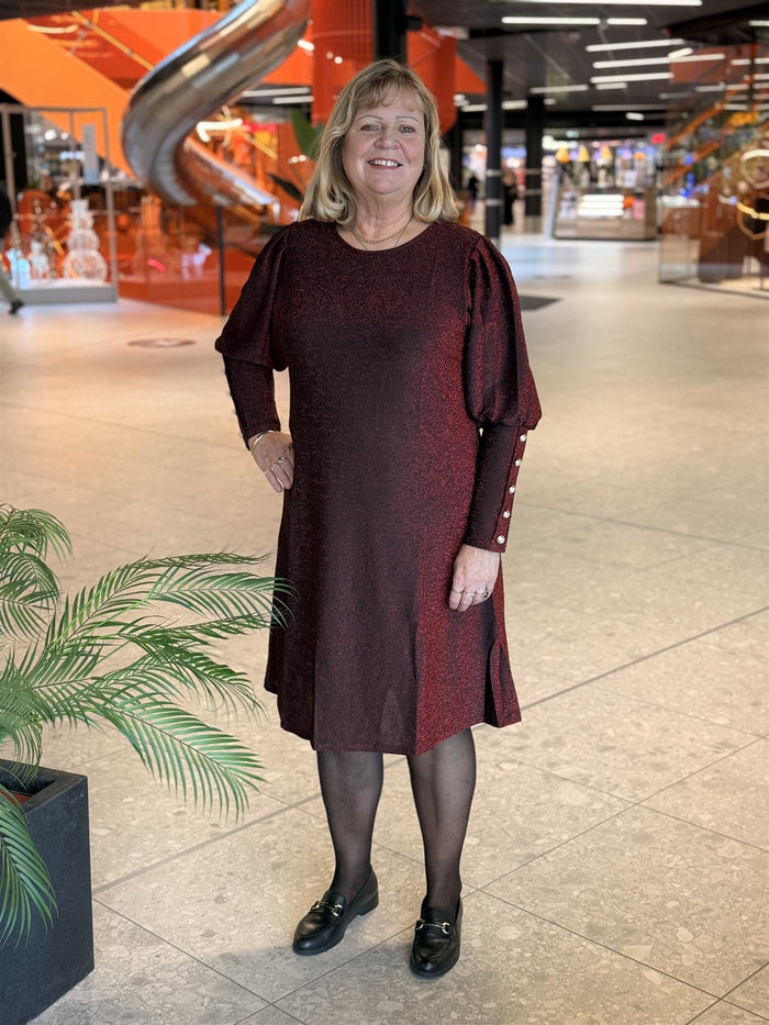 Kjole Tea Lux Bordeaux (Glitter)