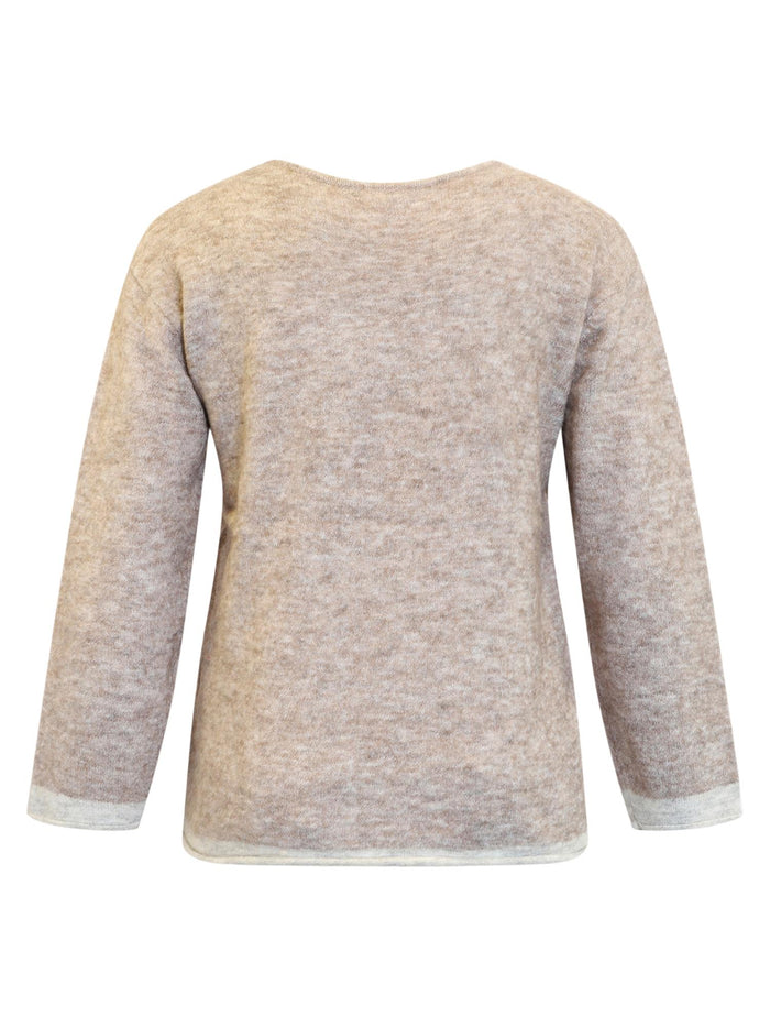 Genser Beige Melange Ciso