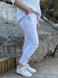 Bukse Cherry Berry Sommer Hvit