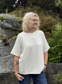 Genser Mona Rund hals Hvit