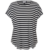 Gitte T-shirt Stripe Black