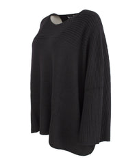 Genser Rund hals Rille Sort