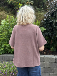 Genser Mona Rund hals Lighter brown