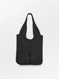 Suede Demi Bag Black
