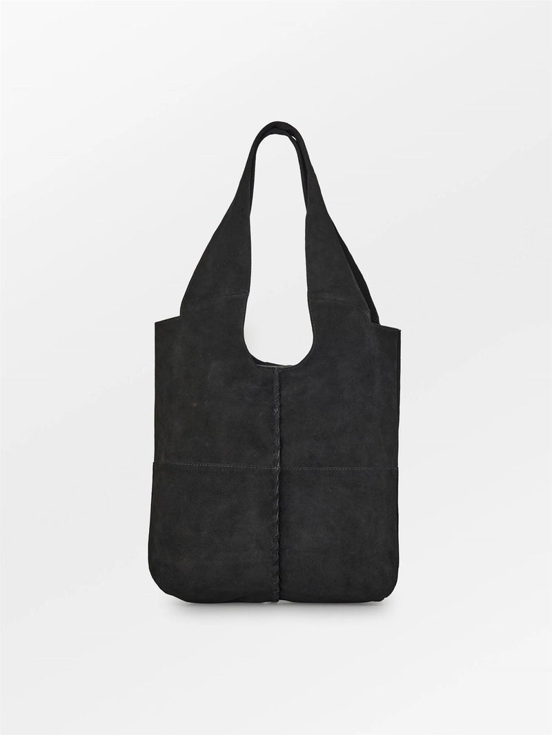 Suede Demi Bag Black