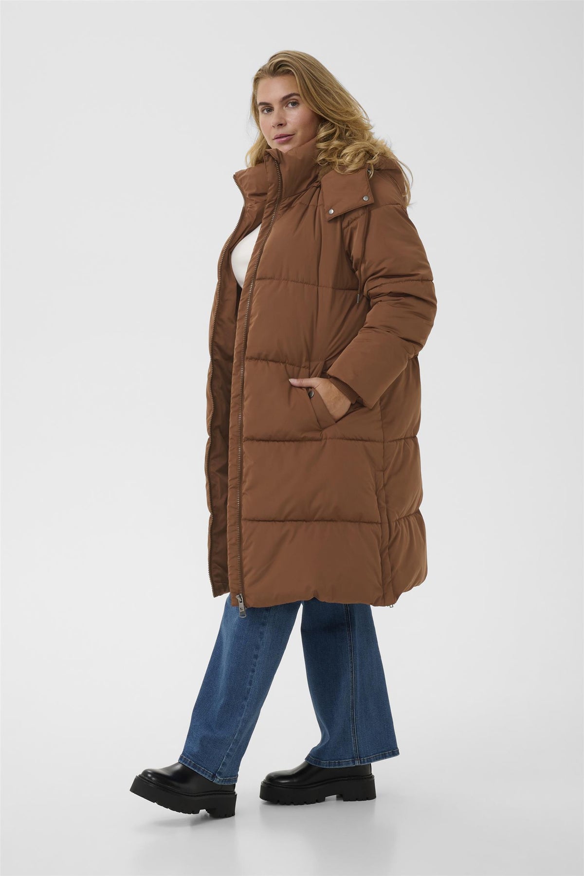 KCnikole Padded Coat - Friar Brown