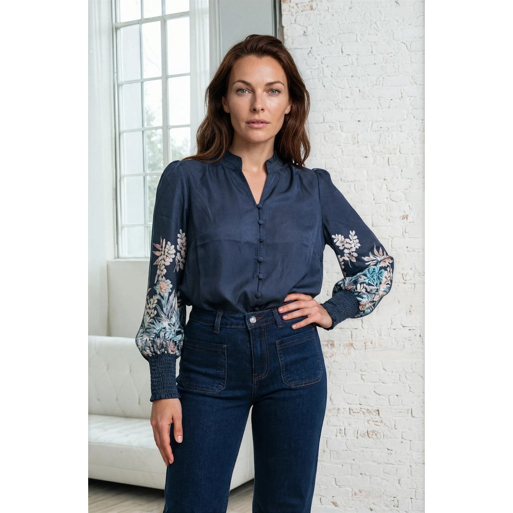 Selma Bluse - Navy