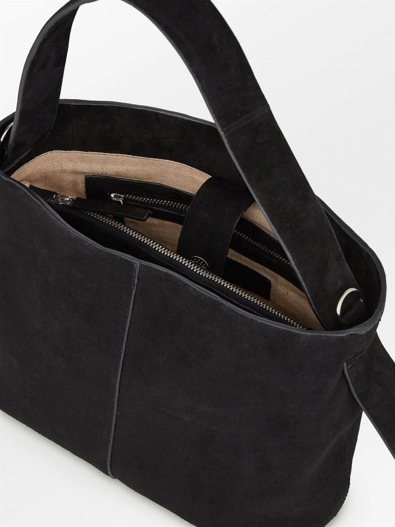 Suede Fraya Small Bag Black