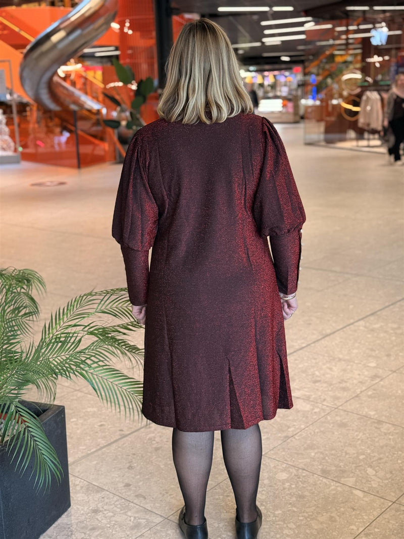 Kjole Tea Lux Bordeaux (Glitter)