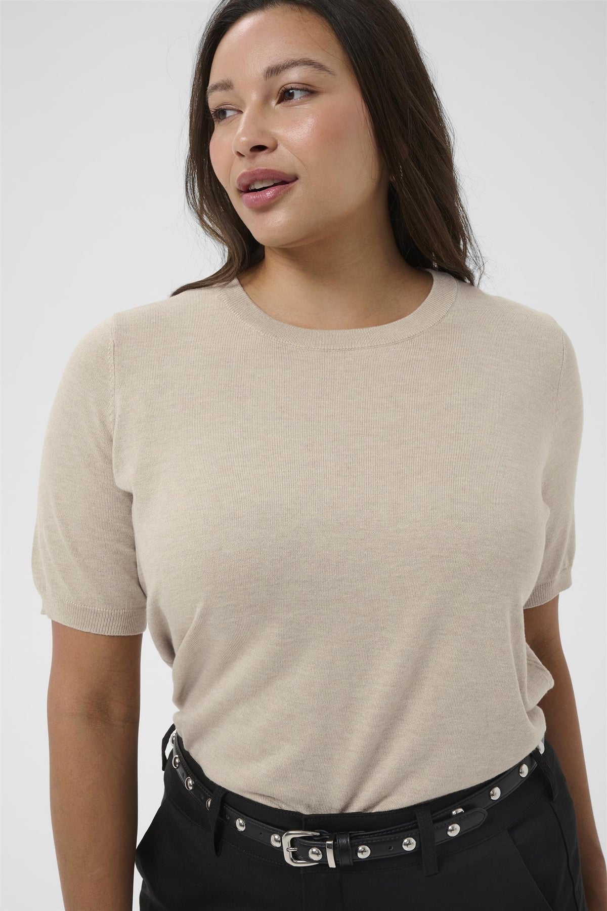 KClizzy Knit Pullover Feather Grey