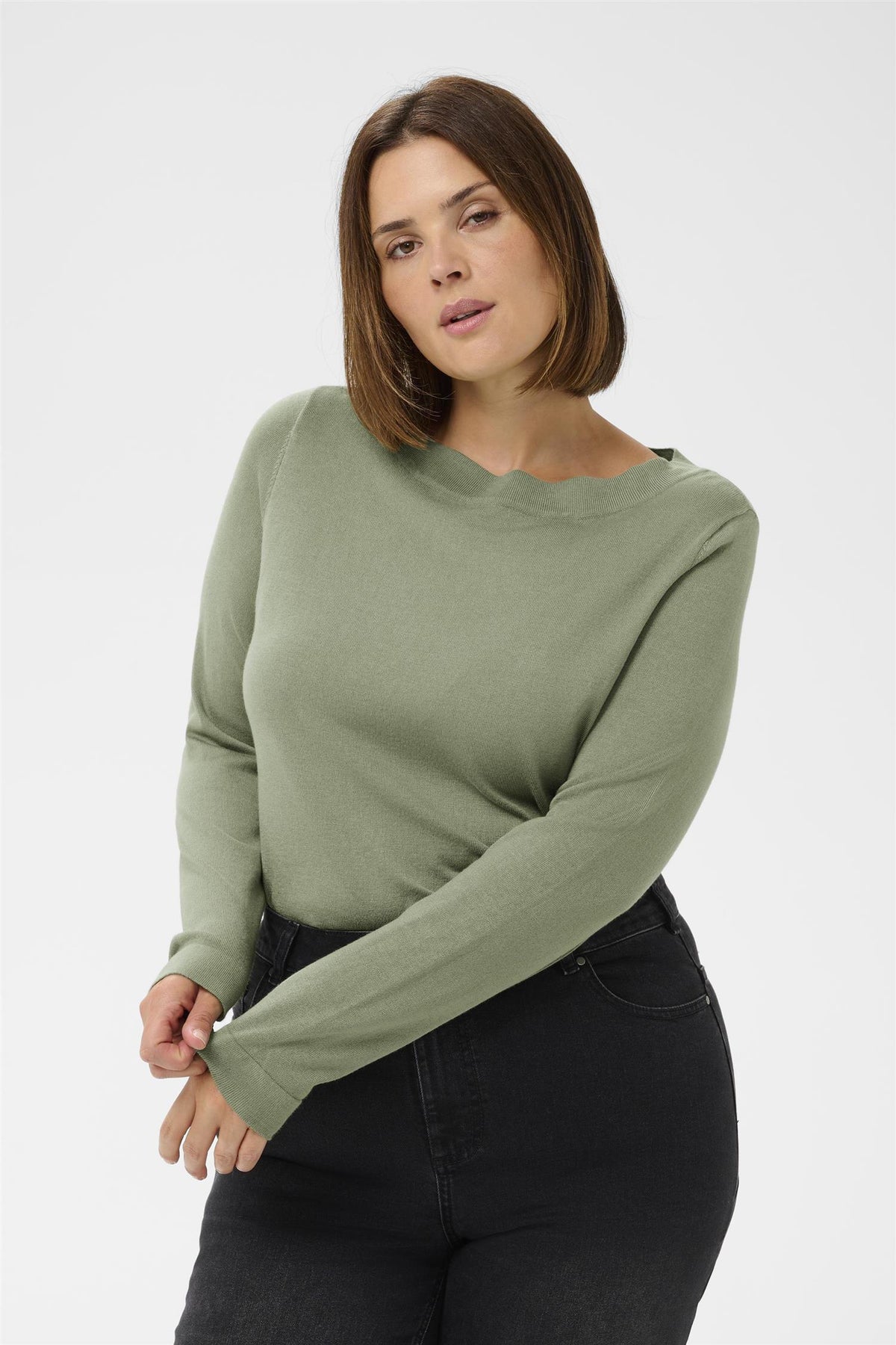 Kclizzy Boatneck Pullover Sea Spray