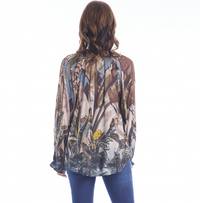 Almasa Top Boho Print