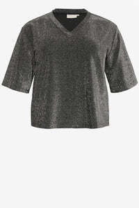 KCriana V-Neck T-Shirt Grey Melange
