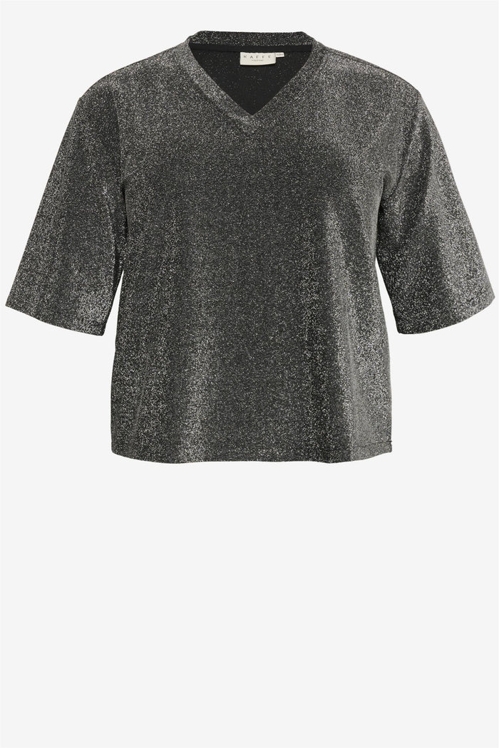 KCriana V-Neck T-Shirt Grey Melange