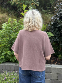 Genser Mona Rund hals Lighter brown