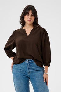 KCalberte Blouse Coffee Bean