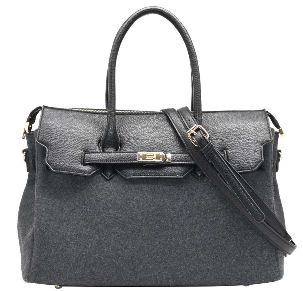 Havanna Liten Shopper - Sort/Filt