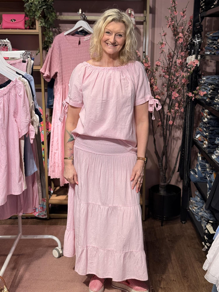 Vicky Smock Skirt Rose