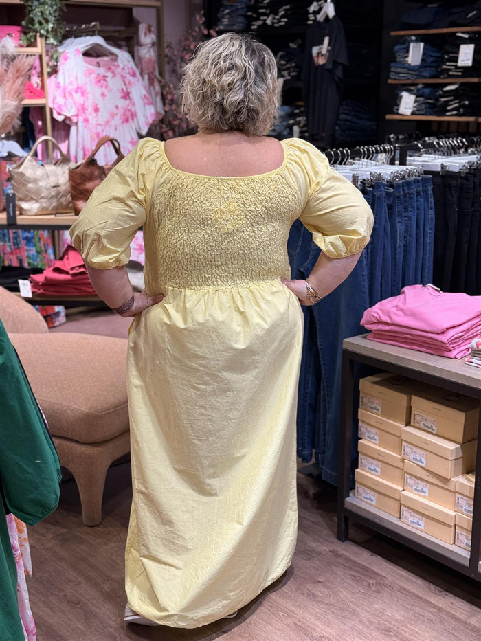 Kjole Alba Lang, Yellow