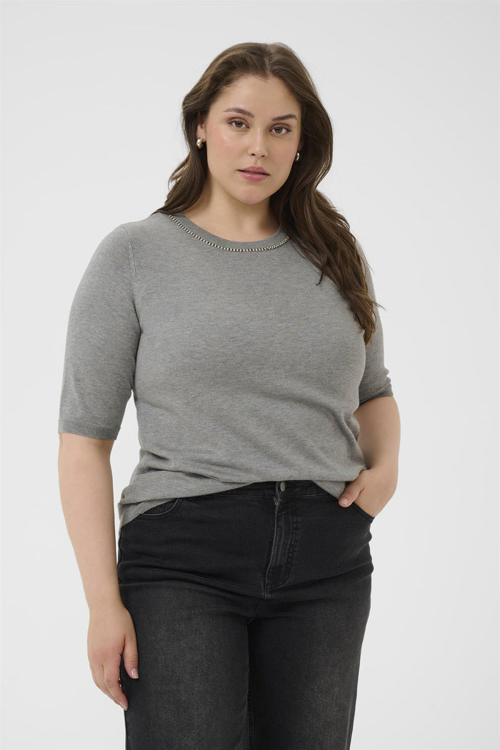 KCcarla Knit Pullover Grey Melange