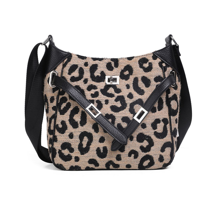 Veske Gry Crossbag m Spenne Leopard