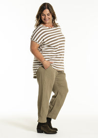 Gitte T-shirt Stripe Clay