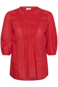 KCkarlia 3/4 SL Blouse True Red