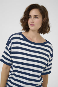 KAregina Striped Pullover Midnight/chalk Str
