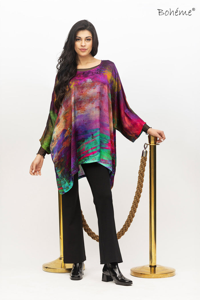 Bluse Sateng Colorful