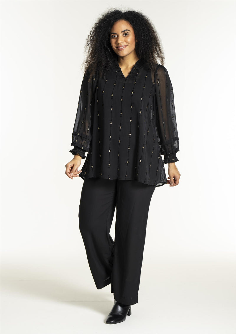 SNanda Tunic Black/Gold