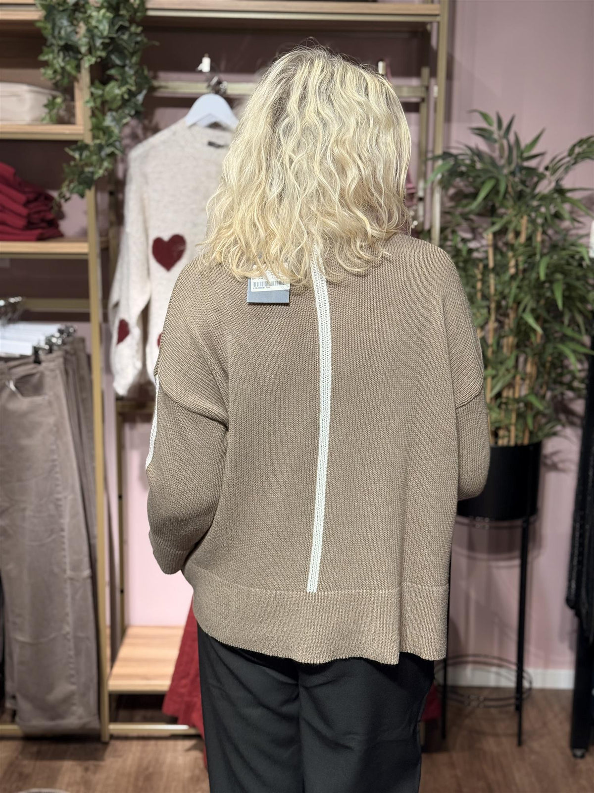 Genser Stripe - Muldvarp