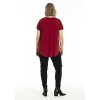 Gitte T-shirt with print Scarlet